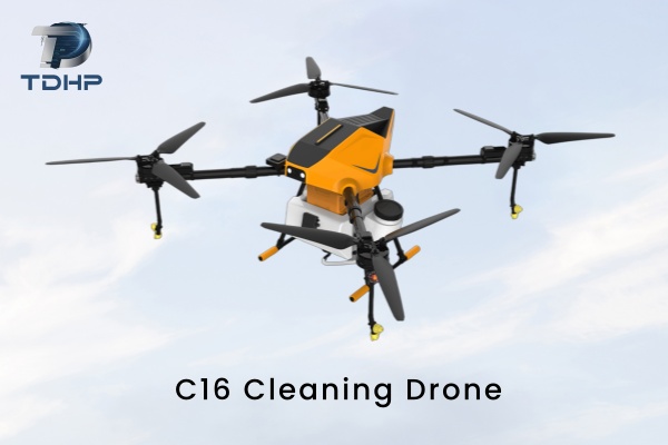 C16 – Compact Curtain Wall & PV Panel Cleaning Drone
