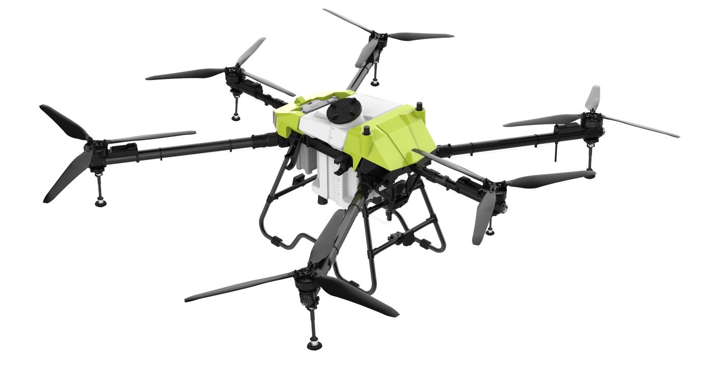 TDHP H40 heavy-duty 6-axis agricultural drone with 40L spraying and 50L spreading system for large-scale farm operation
