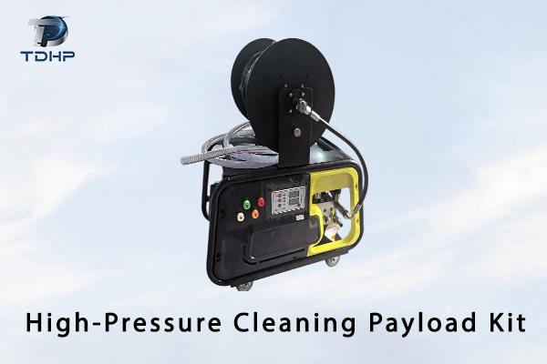 Drone High-Pressure Cleaning Payload Kit | Retrofit & Modification for PV Facade Drones