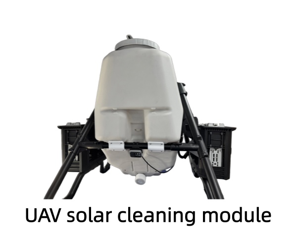 UAV solar cleaning module