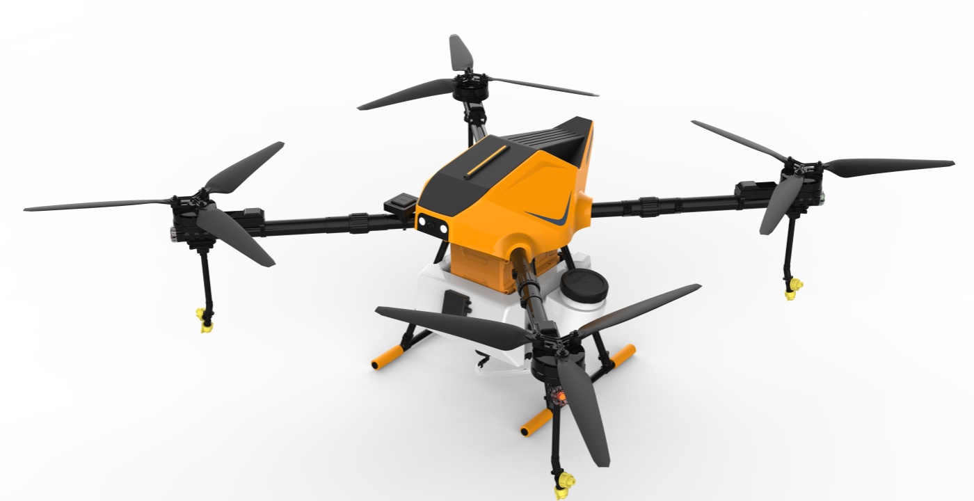 C16 cleaning drone front view – Compact high-rise and PV panel cleaning drone with modular design