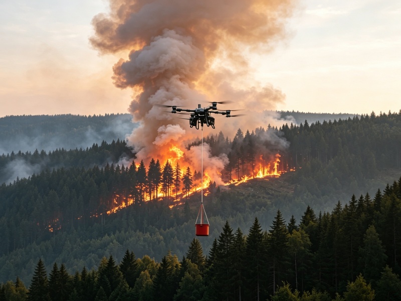 DJI Compatible Drone Firefighting Water Bucket | Aerial Fire‑Suppression Kit DJI Compatible Drone Firefighting Water Bucket | Aerial Fire‑Suppression Kit