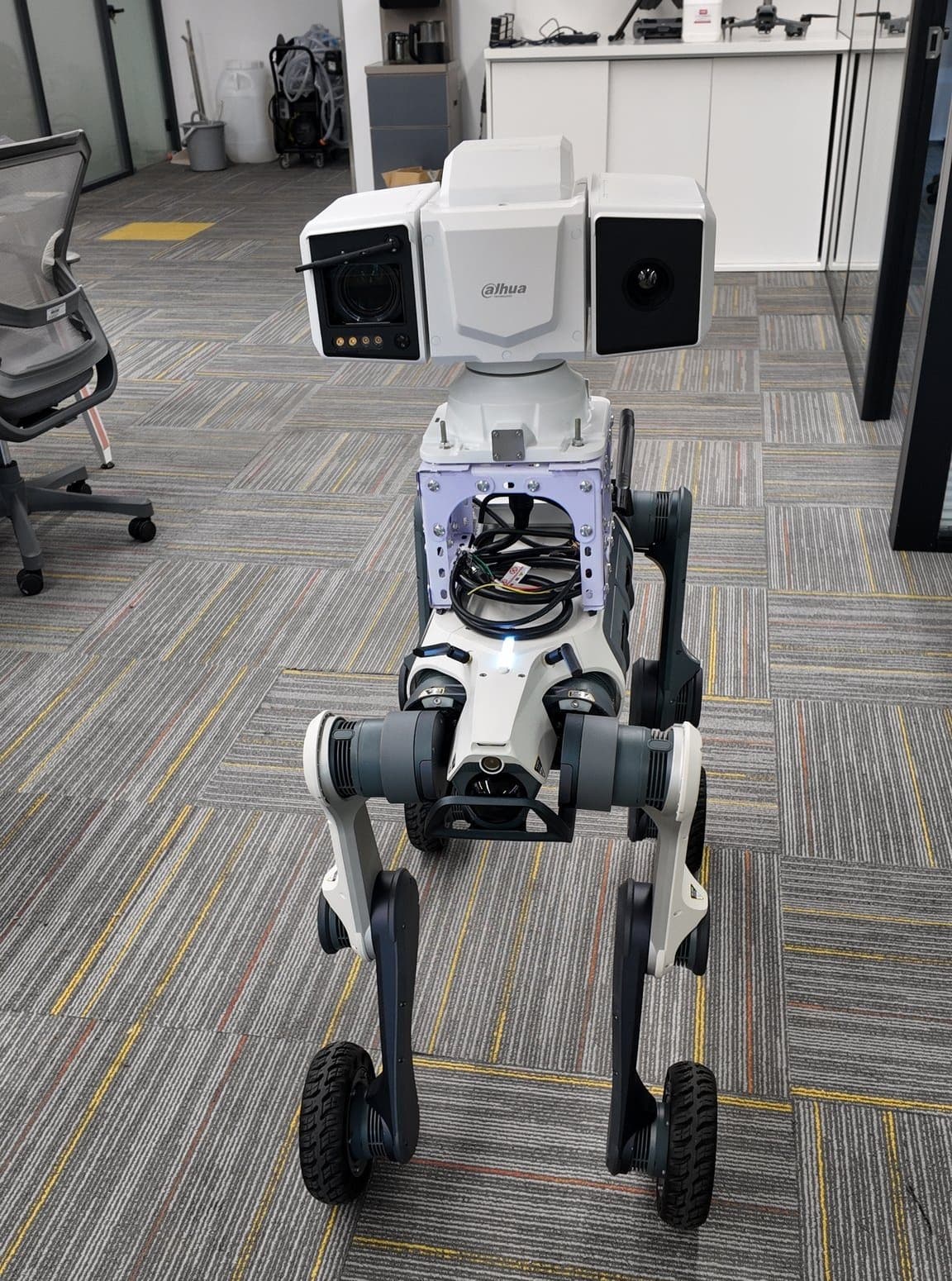 Quadruped robot dog platform for industrial inspection and security patrol Quadruped robot dog platform for industrial inspection and security patrol